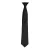 Premier Kleuren Heren Satin Clip Tie (Zwart)