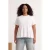 Trendyol Curve Dames Ecru Effen Kort Peplum Grote maten Blouses