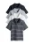 The Set Shirt  marine / pastelblauw / wit