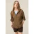 Oltre Linen Blend Shirt Jacket Military Green