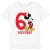 Disney Kinderen/kids mickey mouse 6e verjaardag t-shirt