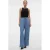 VERO MODA high waist casual broek medium blue denim