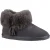 Hush Puppies Ayana Grijs en imitatiebont damespantoffels