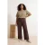 Trendyol Curve Dames Bruin Effen Hoge taille Grote maten Jeans
