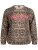 Zizzi Sweatshirt ‘JACKIE’  bruin / rood / zwart