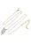 faina Ketting  rose-goud / wit