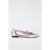 Moschino Goatskin Ballerina Silver