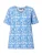 Ulla Popken Shirt  blauw / wit