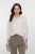 Geisha Blouse Lurex Stripes 63131-99 Blouse 10 Off-white/silver