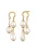 ELLI PREMIUM Oorbellen  goud / parelwit