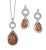 Orphelia Dames 925 Sterling Zilver Set: Ketting-Hanger + Oorbellen – Zilver SET-5206