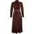 TRENDYOLMİLLA Dames Bruin Midi A-lijn Modest Jurken