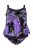 Ulla Popken Badpak  groen / lila / rosa / zwart