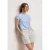 Street One Dames Basic Shirt met col in Blauw