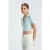 V-hals Polo Crop Top