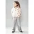Moodstreet winterjas met stippen – ecru