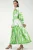 V-hals Paisley Maxi-jurk met Split