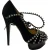 Charlotte Olympia Boze Portia Studded Platform Pumps in Zwart Suède