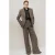 Mango geruit regular blazer grijsbruin