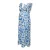 VERO MODA MATERNITY zwangerschaps maxi jurk blauw