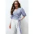 TRENDYOLMİLLA Dames Meerkleurig Effen Driekwart mouw Getailleerd Blouses
