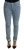 Acht Blauwe Katoen Stretch Hem Slim Fit Dames Denim Broek