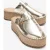 Novas Leren Platform Espadrille Muil (Dames)