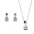 Orphelia ‘Myrela’ Dames 925 Sterling Zilver Set: Hanger + Oorbellen – Zilver SET-7486