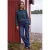 Blouse met ronde hals en smockdetail