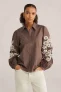 WE Fashion blouse grijsgroen