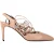 Saint Laurent Paris Slangenhuid-gehtte Pumps in Beigekleurig Leer