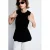 Mango gebreide top met kabels – zwart