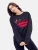 Lipsy Sweatshirt  nachtblauw / cranberry / wit