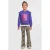 Orange Stars sweater met printopdruk en ruches Charlotte paars