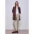 Street One Dames Mid Waist Slim Legs jeans in casual fit in Beige