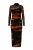 WOMAN VISION Jurk  cognac / oker / zwart