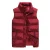 Heren effen kleur casual opstaande kraag gewatteerde bodywarmers rood