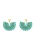 IZIA Oorbellen  turquoise / goud