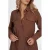 NIKKIE viscose korte blousejurk – bruin