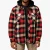 Hard Yakka QUILTED FLANNEL Heren Shirt Jack Rood