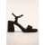 Bodil High Heel sandaaltjes in zwart
