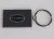 Dolce & Gabbana Zwart leren logo metalen ring sleutelhanger sleutelring