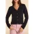 ICode Fancy Knit Black Cardigan Black