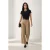 Geveste Turn-up Leg Plisse Broek