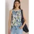 Blouse met ronde hals en print