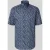 Overhemd Olymp donkerblauw bloemen print