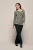 Caitlin Print Top Zwart  / Taupe
