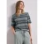 Street One Dames Shirt met boothals en zigzagprint in Groen
