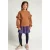 LOOXS little strokenrok met peplum en panterprint – paars