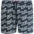Diesel BMBX-KEN-37 All Over DSL Logo Zwarte Strandshorts